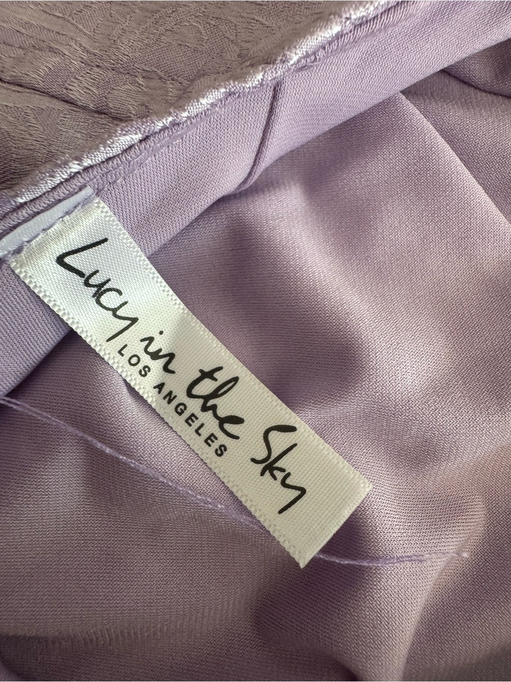 Lucy in the Sky Lilac Textured Dress - Picture 6 of 7